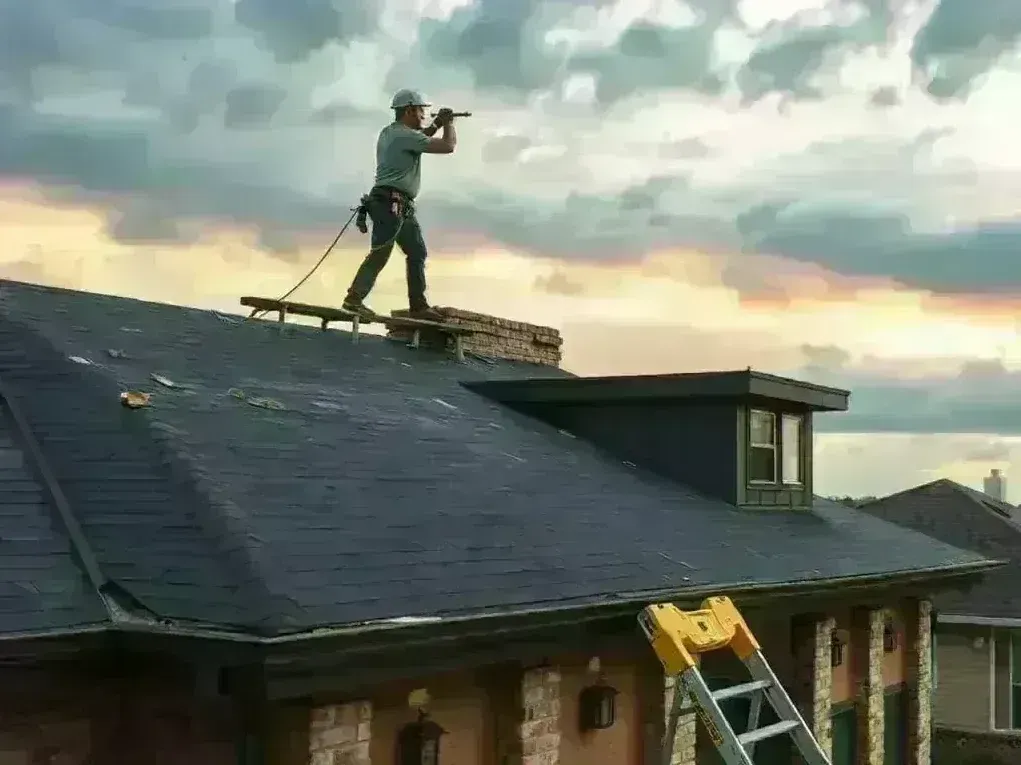 New roof installation