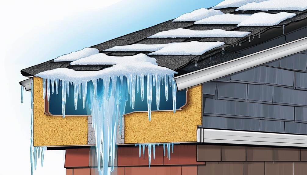 roof ice buildup hazard