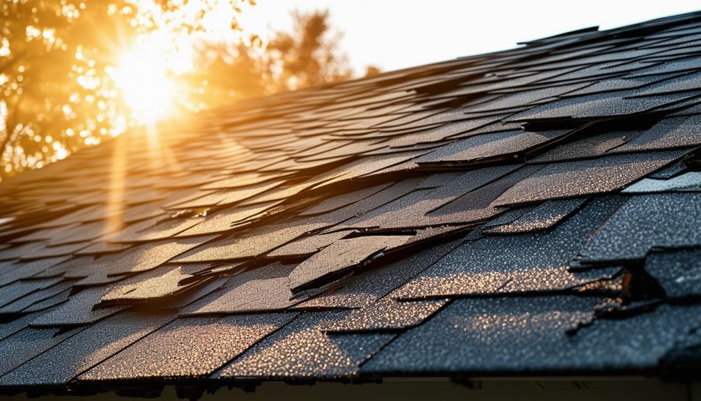 shingles blown off roof