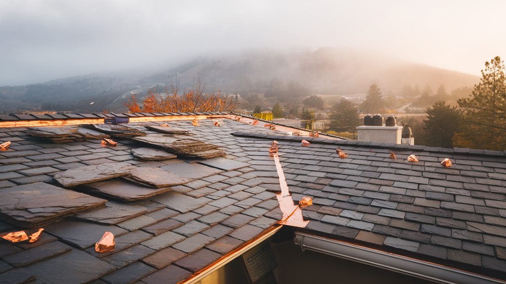 beautiful slate tile installation