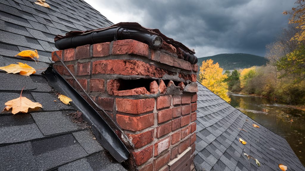 Chimney Seals Showing Cracks