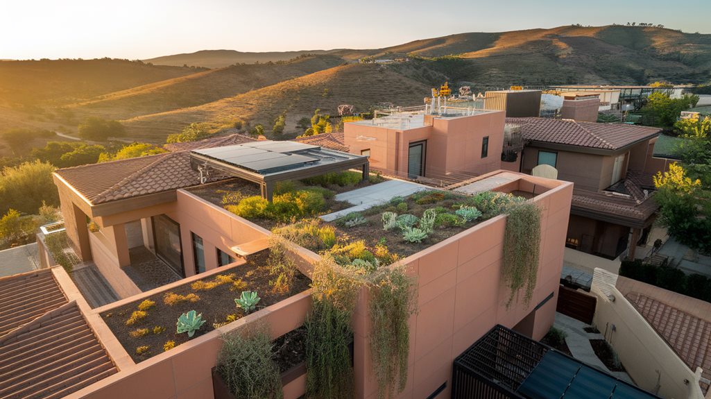 Modern Duplex With Clay Capped Roof