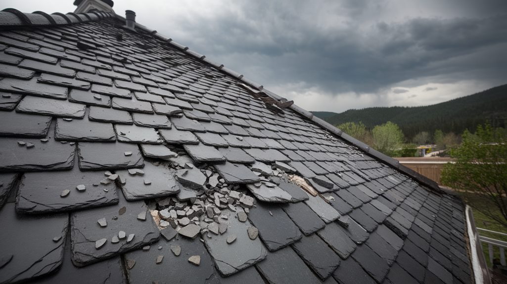 Slate Roof Needs Repair